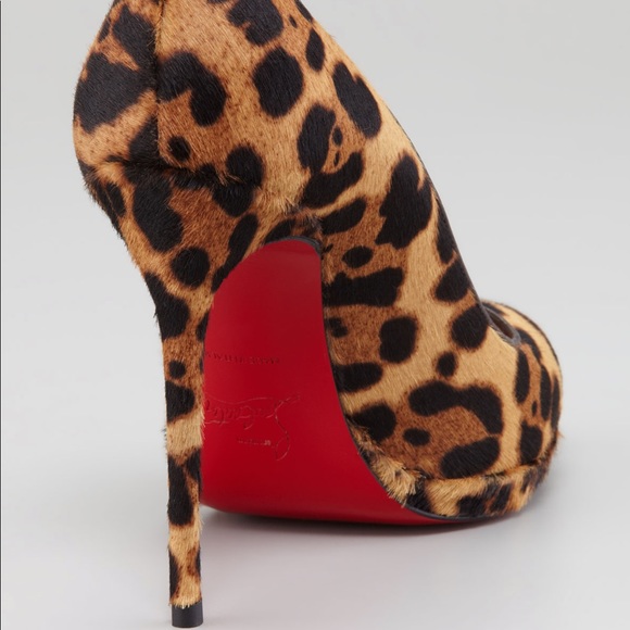 SOLD...Authentic Christian Louboutin Leopard Print - Picture 3 of 8